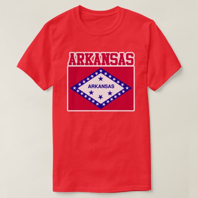 Camiseta de la bandera del estado de Arkansas (Diseño del anverso)