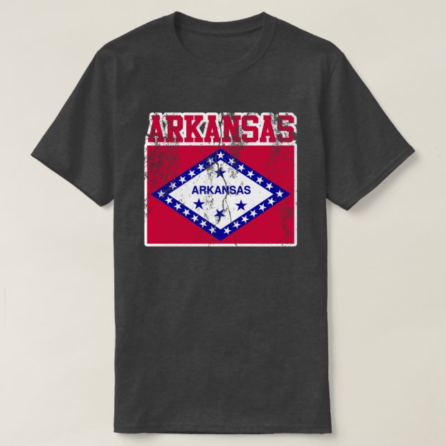 Camiseta de la bandera del estado de Arkansas (Diseño del anverso)