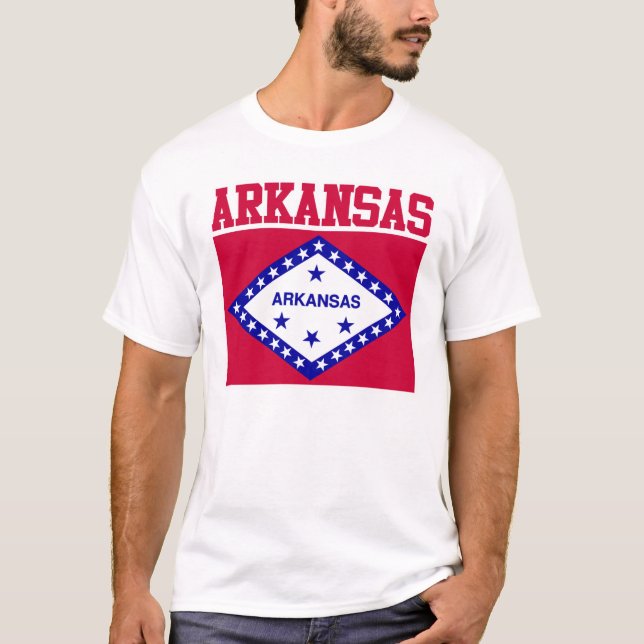 Camiseta de la bandera del estado de Arkansas (Anverso)