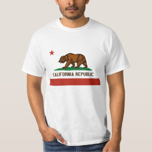 Camiseta de la bandera del estado de California