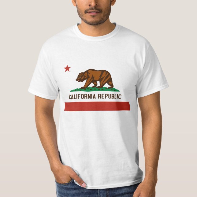 Camiseta de la bandera del estado de California (Anverso)