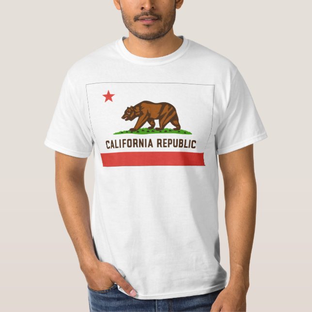Camiseta de la bandera del estado de California (Anverso)