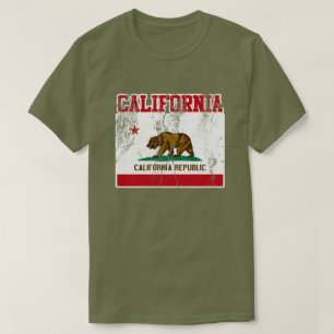 Camiseta de la bandera del estado de California (c