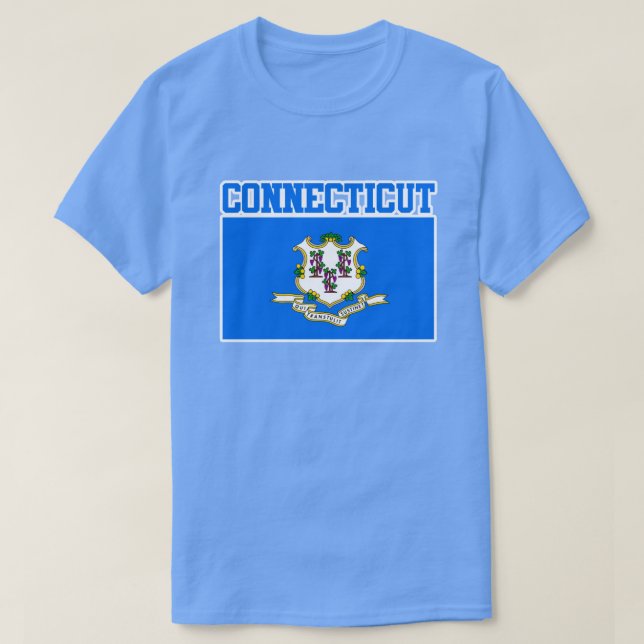 Camiseta de la bandera del estado de Connecticut (Diseño del anverso)