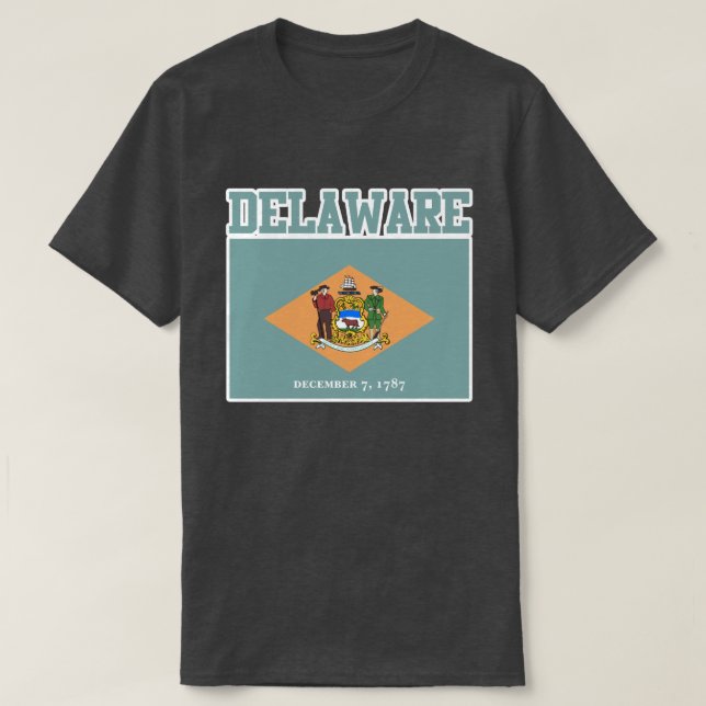 Camiseta de la bandera del estado de Delaware (Diseño del anverso)