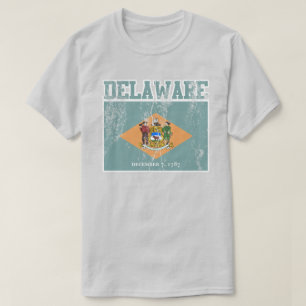 Camiseta de la bandera del estado de Delaware (con