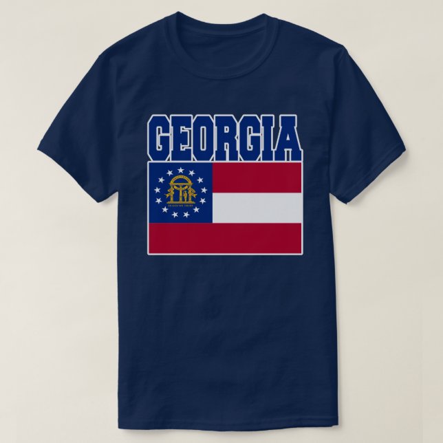 Camiseta de la bandera del estado de Georgia (Diseño del anverso)