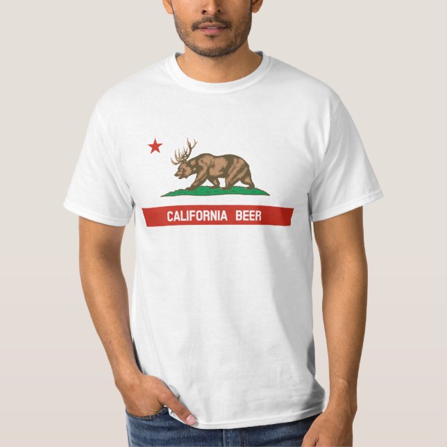 Camiseta de la bandera del estado de la cerveza de (Anverso)