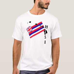 Camiseta de la bandera del estado de la resaca HI