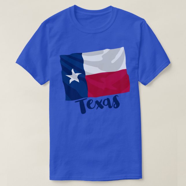 Camiseta de la bandera del estado de Texas (Diseño del anverso)
