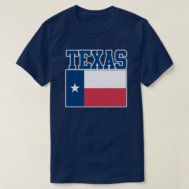Camiseta de la bandera del estado de Texas (Diseño del anverso)