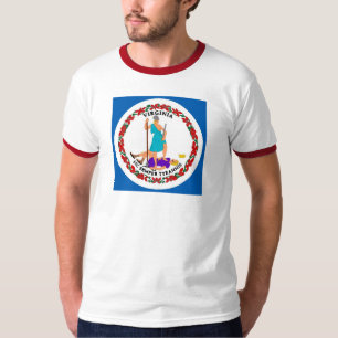 Camiseta de la bandera del estado de Virginia