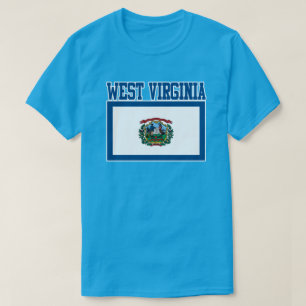 Camiseta de la bandera del estado de Virginia Occi