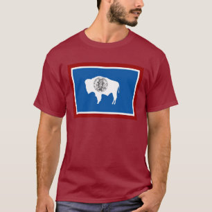 Camiseta de la bandera del estado de Wyoming