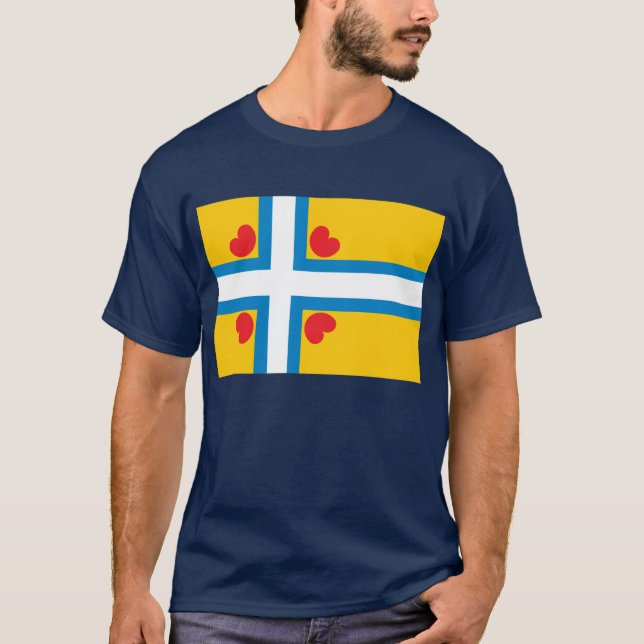 Camiseta de la bandera del Frisian (Anverso)