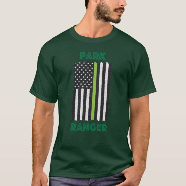 Camiseta de la bandera del guarda del parque (Anverso)