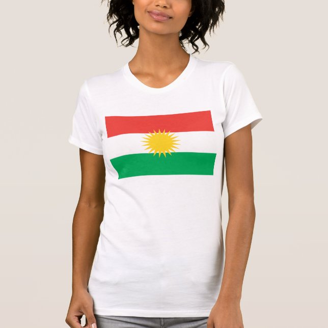 Camiseta de la bandera del Kurdistan (Anverso)