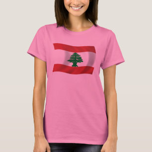 Camiseta de la bandera del Líbano