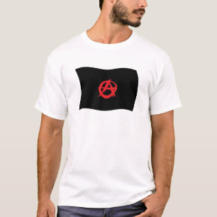 Camiseta de la bandera del movimiento anarquista