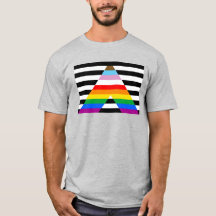 Camiseta de la bandera del orgullo aliado inclusiv