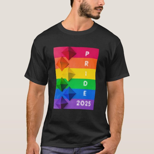 Camiseta de la bandera del orgullo arcoiris de ori (Anverso)