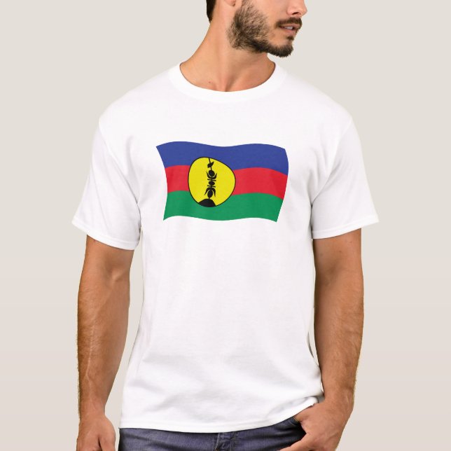 Camiseta de la bandera del pueblo Kanak (Anverso)