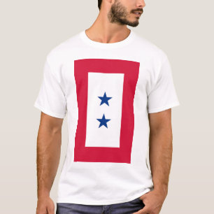 camiseta de la bandera del servicio de la estrella