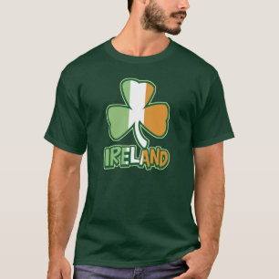 Camiseta de la bandera del trébol de Irlanda