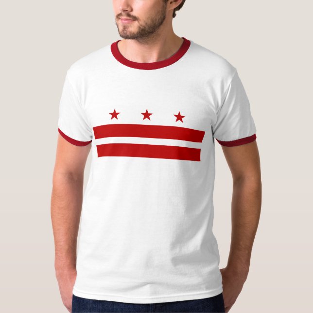 Camiseta de la bandera del Washington DC (Anverso)