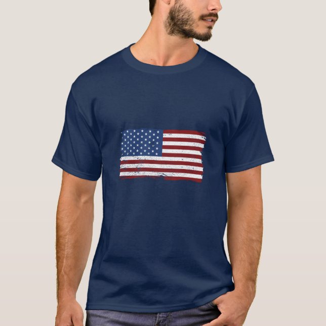 Camiseta de la bandera estadounidense (Anverso)