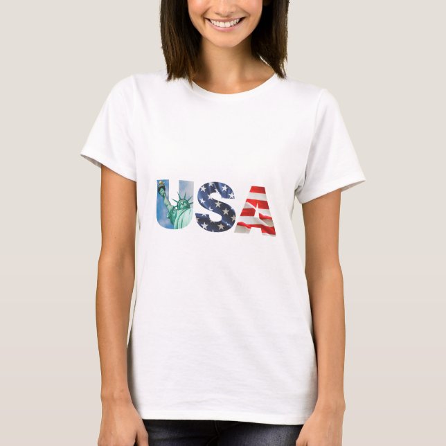 Camiseta de la bandera estadounidense (Anverso)