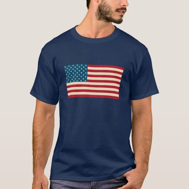 Camiseta de la bandera estadounidense (Anverso)