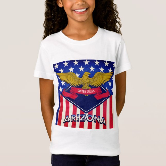 Camiseta de la bandera estadounidense de Arizona (Anverso)