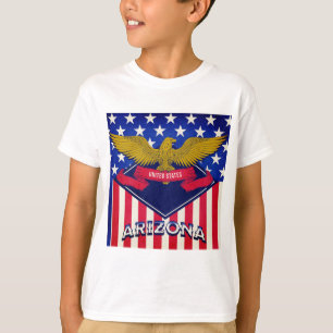 Camiseta de la bandera estadounidense de Arizona