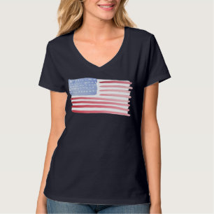 Camiseta de la bandera estadounidense de Estados U