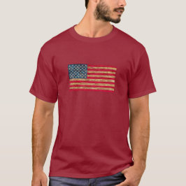 Camiseta de la bandera estadounidense de Guay