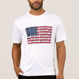 Camiseta de la bandera estadounidense de la actuac