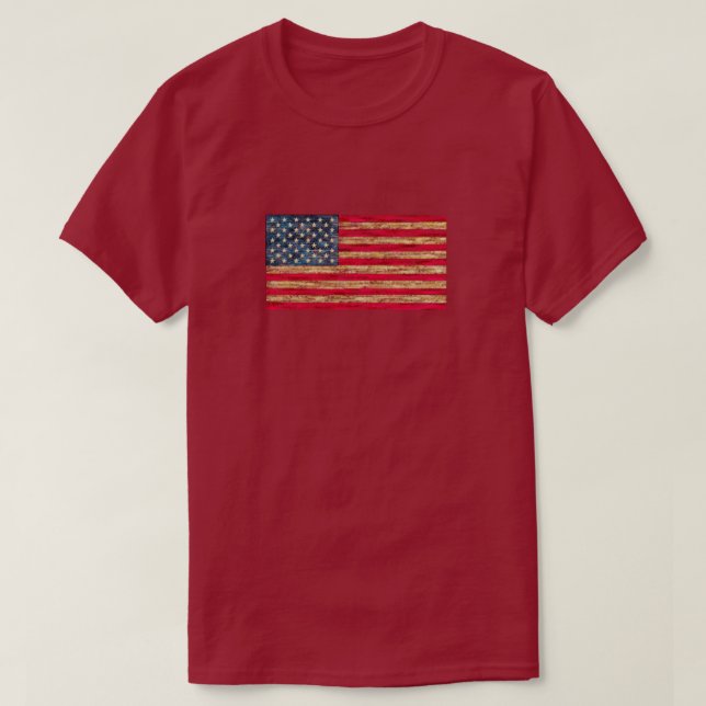 Camiseta de la bandera estadounidense de los Estad (Diseño del anverso)
