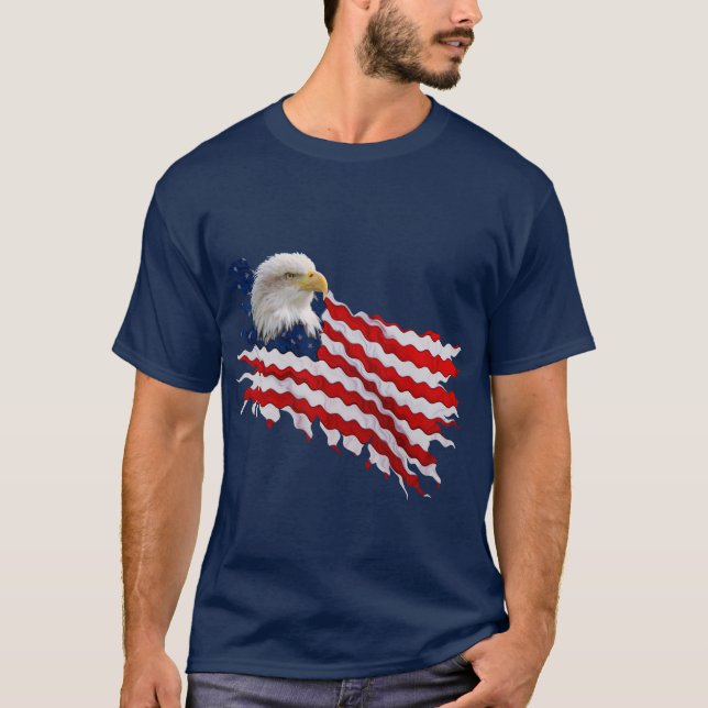 Camiseta de la bandera estadounidense EE. UU. Esta (Anverso)