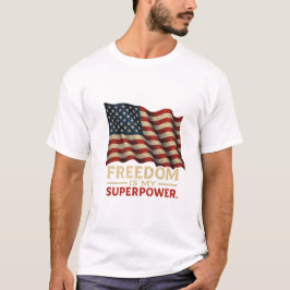 Camiseta de la bandera estadounidense - Estilo aud
