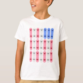 Camiseta de la bandera estadounidense para niños