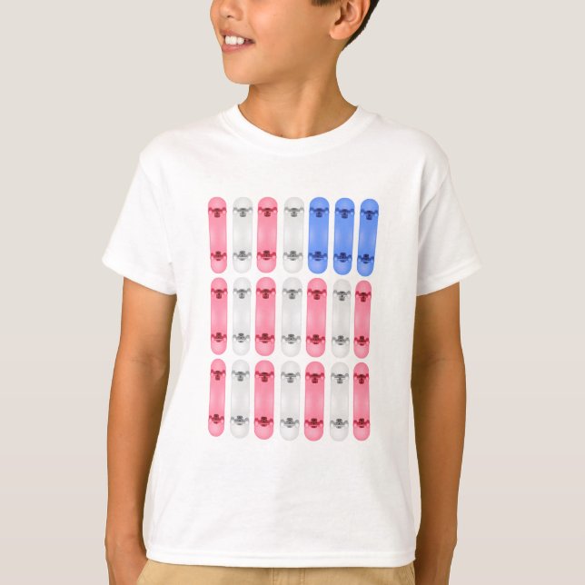 Camiseta de la bandera estadounidense para niños (Anverso)