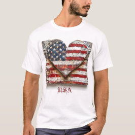 Camiseta de la bandera estadounidense patriótica