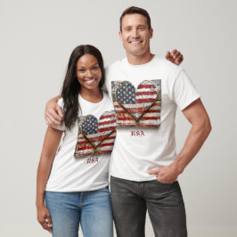 Camiseta de la bandera estadounidense patriótica
