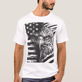 Camiseta de la bandera estadounidense patriótica