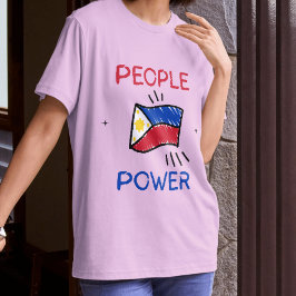 Camiseta de la Bandera Filipina del Poder del Pueb