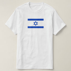 camiseta de la bandera israelí