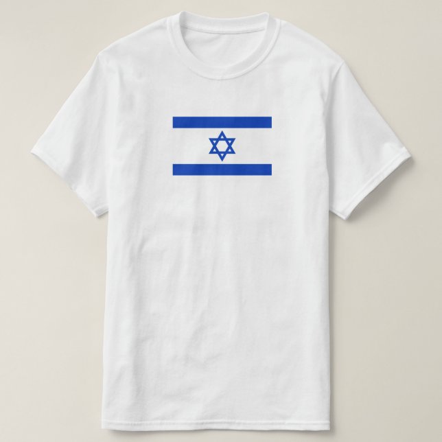camiseta de la bandera israelí (Diseño del anverso)