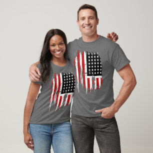 Camiseta de la bandera norteamericana vintage