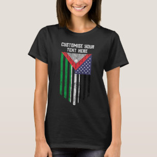 Camiseta de la bandera palestino americana - Salva